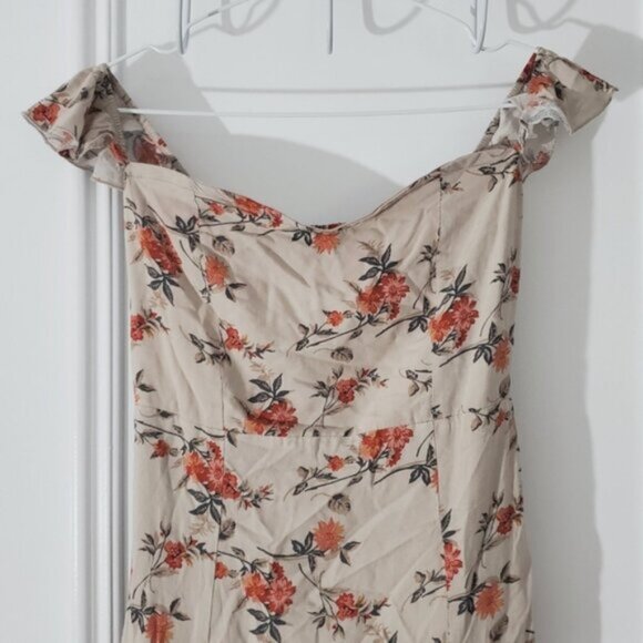 Bohemian Off Shoulder Floral Maxi Dress - Picture 8 of 8